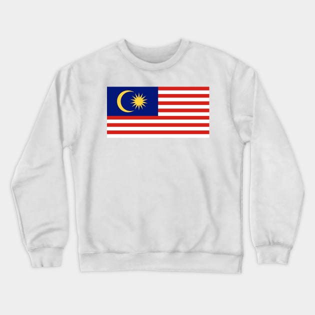 Malaysia Crewneck Sweatshirt by Wickedcartoons